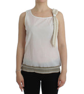 Ermanno Scervino White Top Blouse Tank Shirt Sleeveless -   -  Ermanno Scervino.
